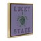 Stupell Industries Lucky Sea Turtle State Framed Floater Canvas Wall Art Design by Spirit Animals/Life Is High